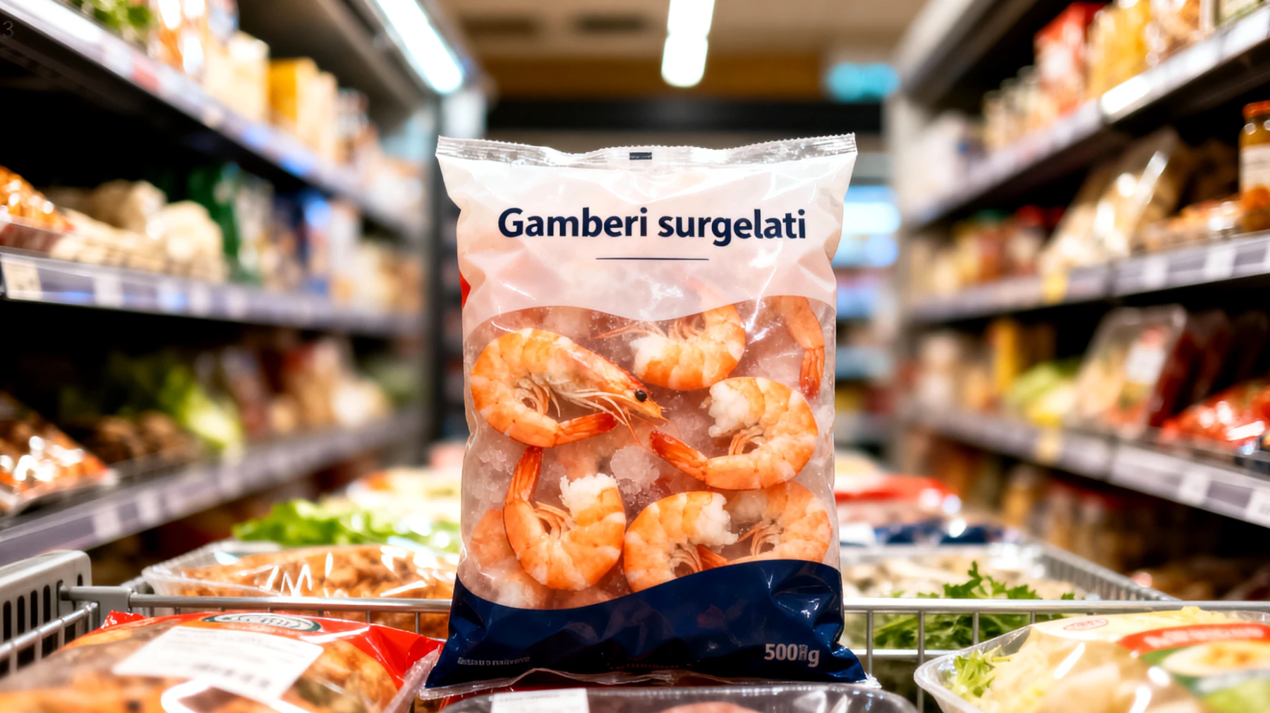Gamberi surgelati"